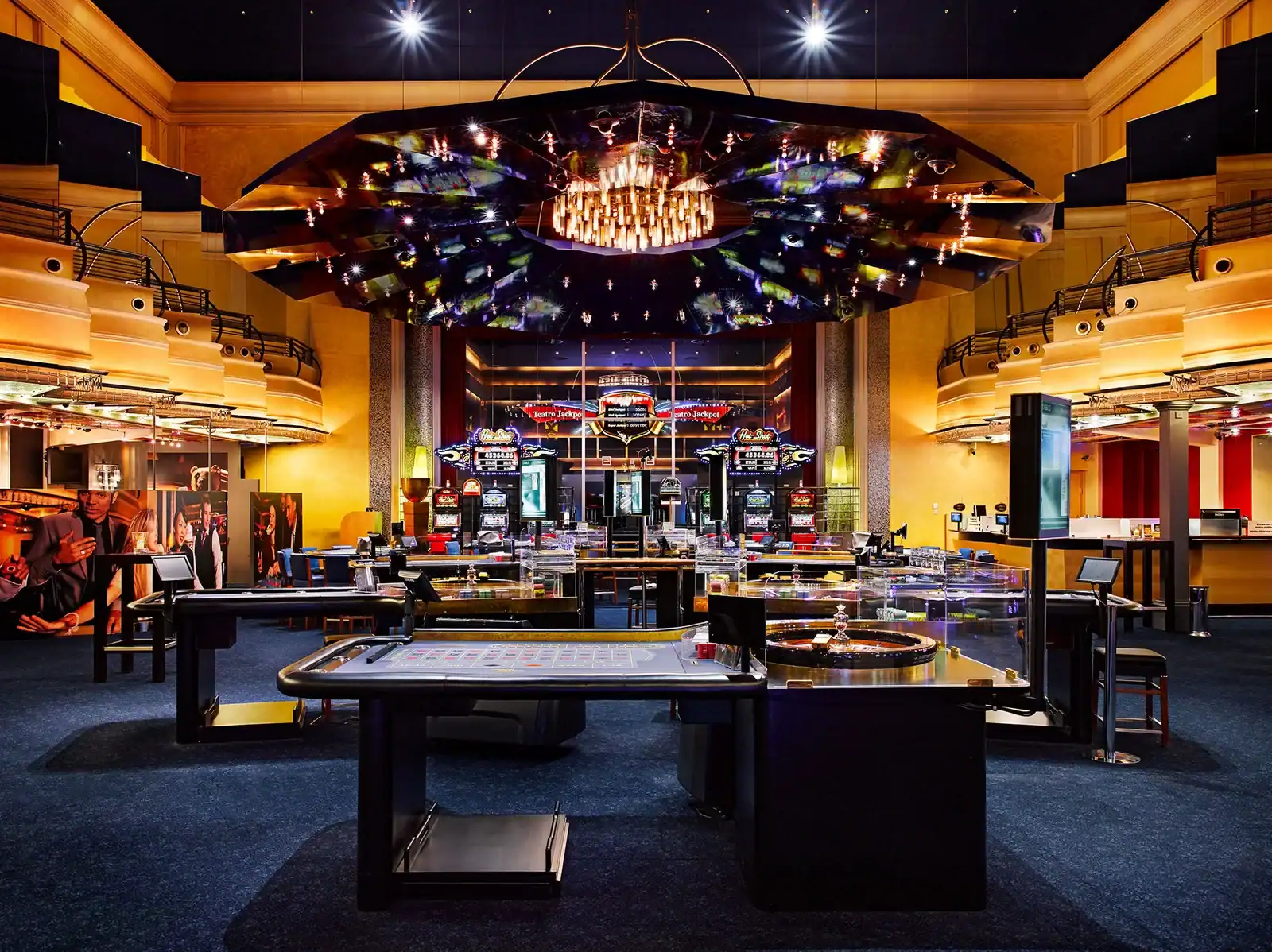 Table de roulette dans la salle de jeu du Grand Casino Bern